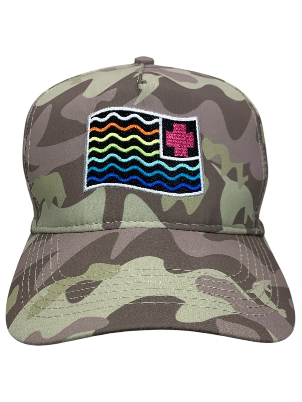 Pink Dolphin Camo Dad Hat Rainbow Flag Cross Adjustable Strapback Cap OSFA